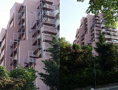 İş Bankası Konutları Renevasyon Dış Cephe Yenileme - Yağmur inşaat izolasyon Ltd.
